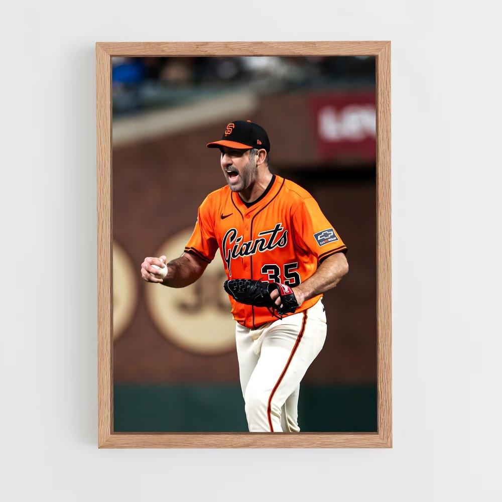 Poster Justin verlander – affiche Baseball (vue 4)